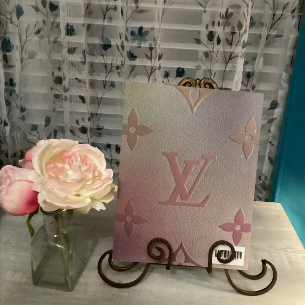 Fashion Notebook /Journal Pastel Pink and & light Gray